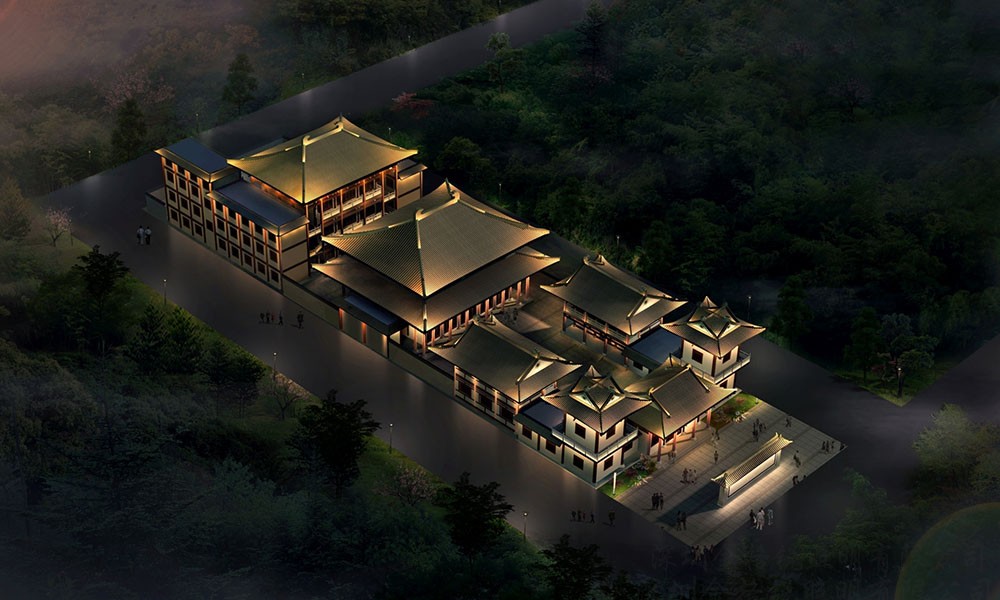 東莞市麻涌鎮拈花寺及周邊建筑泛光照明
